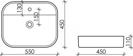 Раковина Ceramica Nova Element CN6034 накладная 