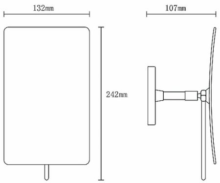 Косметическое зеркало Boheme Modern 506-G Золото 