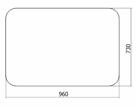 Зеркало Creto Scala 96 5-960730S с подсветкой с датчиком движения с сенсорным выключателем 