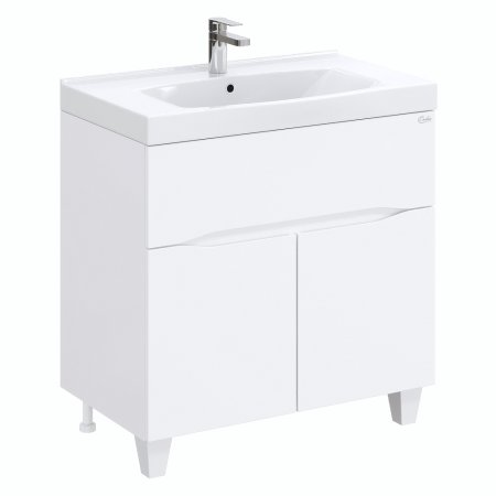 Тумба с раковиной Onika Стрим 80.12 белая 