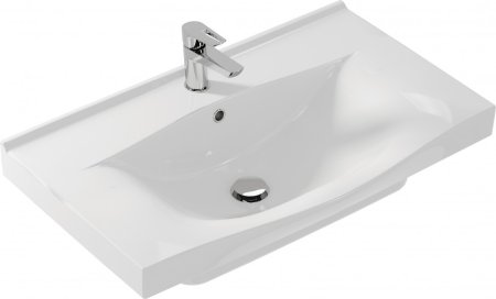 Тумба с раковиной Onika Стрим 80.12 белая 