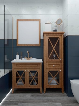 Шкаф пенал Creto Vetra 55 L 15-16056NL Орех 