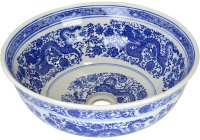 Раковина-чаша Bronze de Luxe Dragons 41 6050 Белый глянец с декором