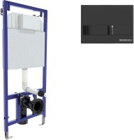 Инсталляция Berges Novum L6 040216 для унитаза с Черной глянцевой клавишей смыва