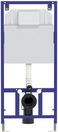 Инсталляция Berges Novum L6 040216 для унитаза с Черной глянцевой клавишей смыва 