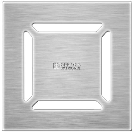 Душевой трап Berges Zentrum Norma 150x150 090363 с решеткой Хром матовый 