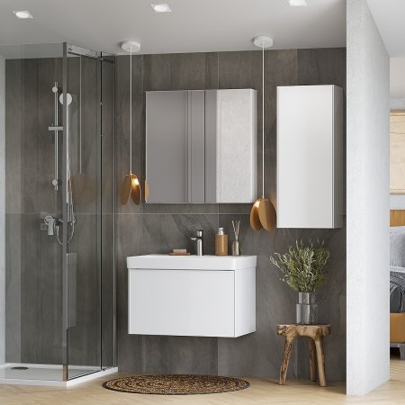 Тумба под раковину Aquaton Асти 70 1A263001AX2B0 подвесная Белая 