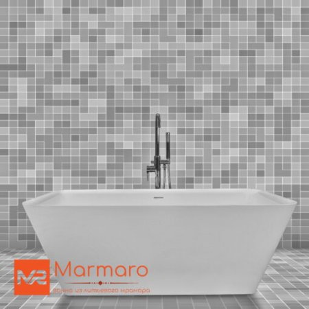Ванна из литьевого мрамора Marmaro Милано 170х75 см. 