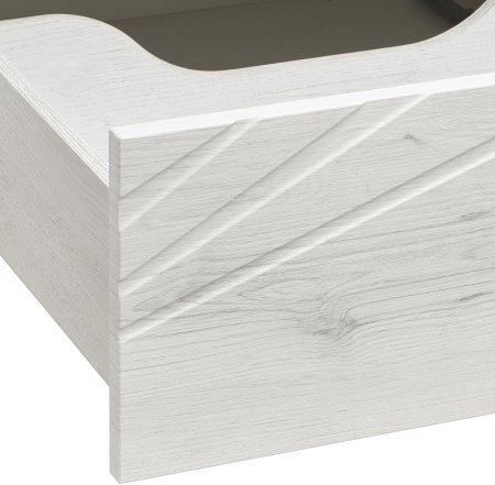 Тумба под раковину Aquaton Сакура 120 1A219701SKW80 подвесная Ольха наварра Белый глянец 