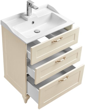 Тумба под раковину Aquaton Леон 65 Н 1A194601LBPR0 Дуб бежевый 