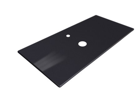 Столешница прямая черная 80 Armadi Art Vallessi 840-080-А 