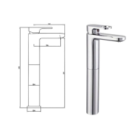 Смеситель для раковины Hoffnung HFG-6701 хром Смеситель для раковины Hoffnung HFG-6701 хром