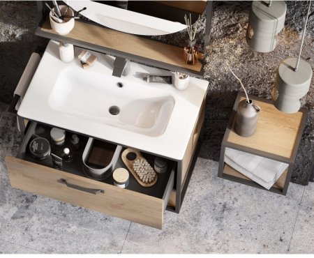 Полка Aquaton Лофт Фабрик 34 1A242703LTDY0 Дуб кантри 