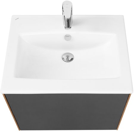 Тумба под раковину Aquaton Сохо 60 1A258001AJA00 подвесная Дуб веллингтон Графит софт 