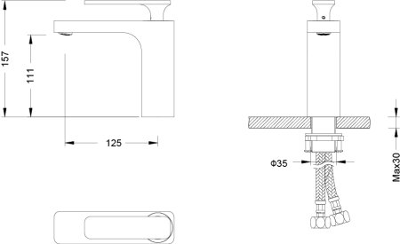 Смеситель Timo Torne 4361/00F для раковины, хром 