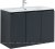 Тумба с раковиной Aquanet Алвита New 100 3 дверцы, антрацит 