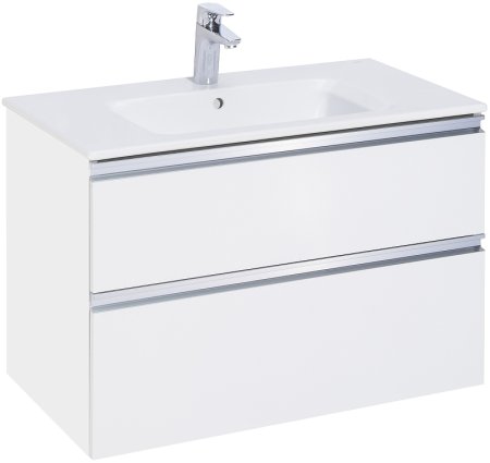Тумба под раковину Roca The Gap 80 A857399806 подвесная Белый глянец 
