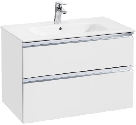 Тумба под раковину Roca The Gap 80 A857399806 подвесная Белый глянец 