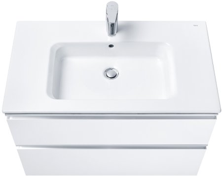 Тумба под раковину Roca The Gap 80 A857399806 подвесная Белый глянец 