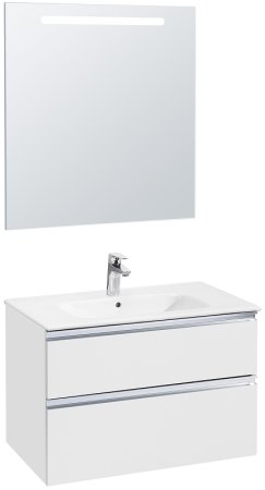 Тумба под раковину Roca The Gap 80 A857399806 подвесная Белый глянец 