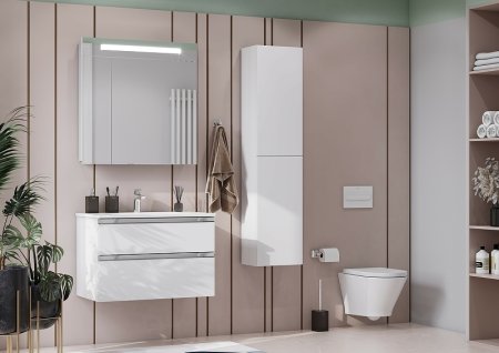 Тумба под раковину Roca The Gap 80 A857399806 подвесная Белый глянец 