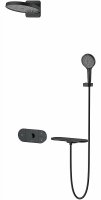 Душевая система Vincea Futura VSFW-2F12TMB с термостатом Черная матовая