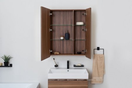 Зеркало-шкаф Aquanet Нью-Йорк 70 орех 