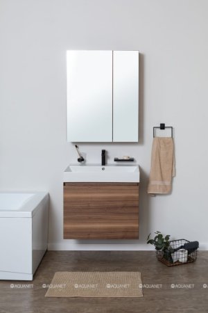 Зеркало-шкаф Aquanet Нью-Йорк 70 орех 