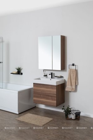 Зеркало-шкаф Aquanet Нью-Йорк 70 орех 