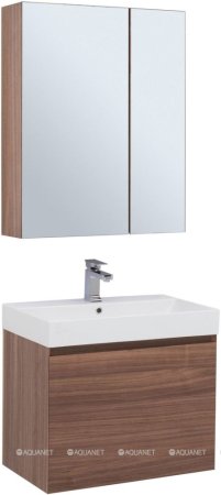 Зеркало-шкаф Aquanet Нью-Йорк 70 орех 