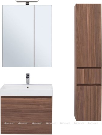 Зеркало-шкаф Aquanet Нью-Йорк 70 орех 