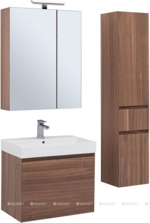 Зеркало-шкаф Aquanet Нью-Йорк 70 орех 