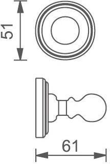 Крючок Aquanet 4682 золото 