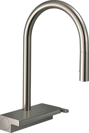Смеситель Hansgrohe Aquno Select M81 73831800 для кухонной мойки, сталь 