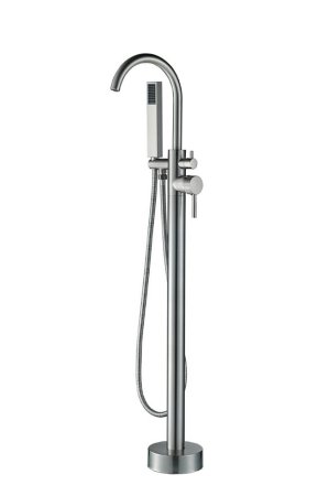Смеситель Boch mann Braies Brush nickel BM8922 для ванны с душем напольный 