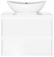 Тумба под раковину Style Line Монако 70 Люкс Plus ЛС-00000623 подвесная Осина белая Белый лакобель Тумба под раковину Style Line Монако 70 Люкс Plus ЛС-00000623 подвесная Осина белая Белый лакобель