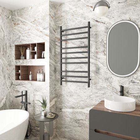 Полотенцесушитель электрический (лесенка) Bauedge Stil DB-0030, 50x100 см 