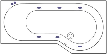 Акриловая ванна Excellent Be Spot WAEX.BSP16.SOFT 160x80 P 