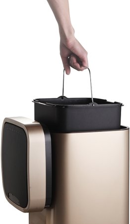 Ведро для мусора WeltWasser Rone MT 35L сенсорное 10000000877 Хром матовый 