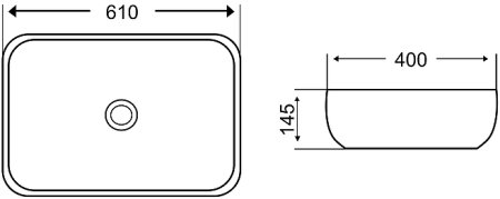 Раковина-чаша WeltWasser Elbach 2143P M805 61 10000004554 Мрамор 