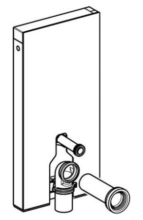 Сантехнический модуль для подвесных и напольных унитазов Geberit Monolith Premium 131.001.SI.1 