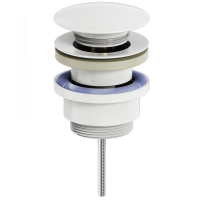 Донный клапан для раковины WONZON & WOGHAND, Белый матовый (WW-SS07-MW)