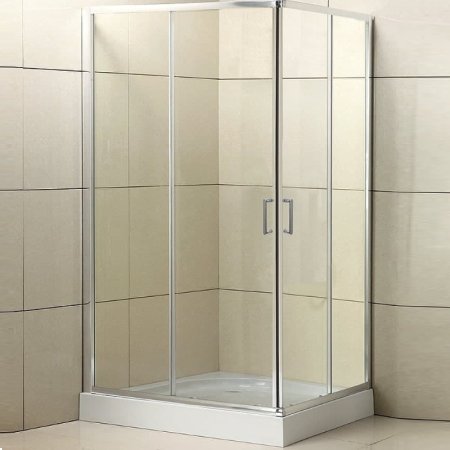 Душевой уголок BelBagno Uno 120х100 UNO-195-AH-2-120/100-C-Cr профиль Хром стекло прозрачное 