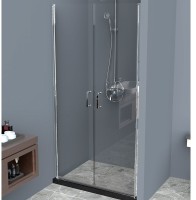 Душевая дверь BelBagno Uno 110 UNO-B-2-110-C-Cr профиль Хром стекло прозрачное