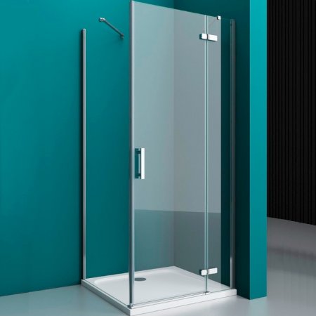 Душевой уголок BelBagno Kraft 100х80 KRAFT-AH-12-100/80-C-Cr-R профиль Хром стекло прозрачное 