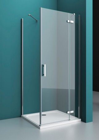 Душевой уголок BelBagno Kraft 100х80 KRAFT-AH-12-100/80-C-Cr-R профиль Хром стекло прозрачное 