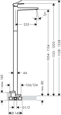 Смеситель Hansgrohe Metropol 74530000 для раковины 