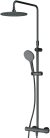 Душевая система AM.PM Like F0780422 с термостатом Черная матовая 