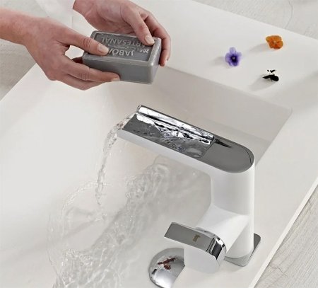 Смеситель для раковины Teka Formentera 62331020BC Белый Хром 