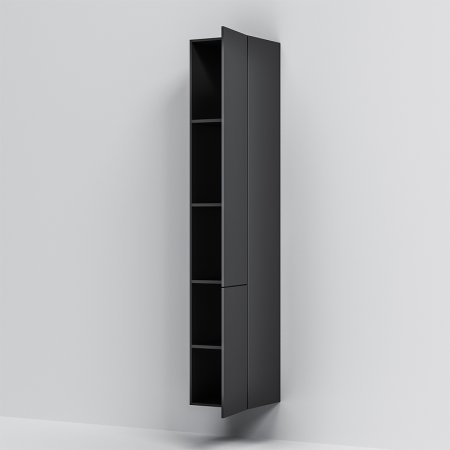 Шкаф пенал AM.PM Gem 30 R M90CHR0306BM подвесной Черный матовый 